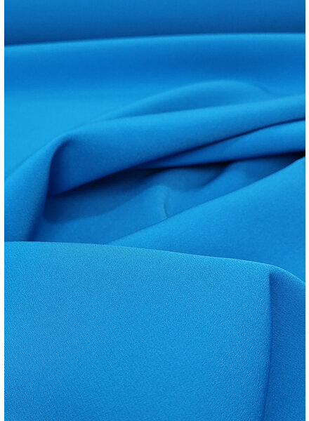 A la Ville summer blue - stylish woven fabric - wrinkle-free - high quality (Italy)