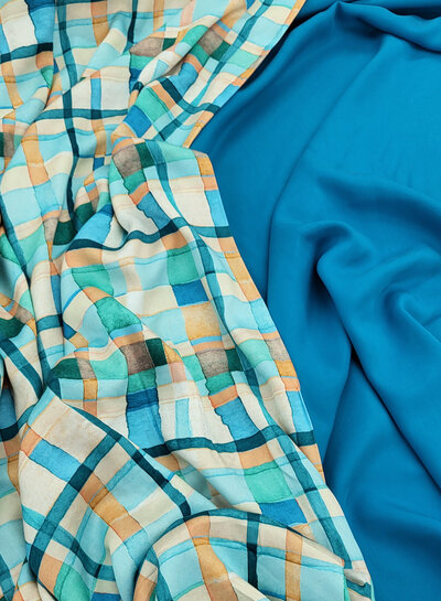A la Ville apple blue sea green - beautiful soft lyocell
