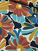A la Ville beautifully painted flowers in warm colors - Italian cotton - Knipmode