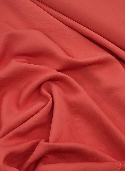 A la Ville coral - very nice viscose slub