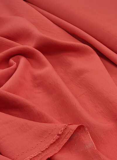 A la Ville coral - very nice viscose slub