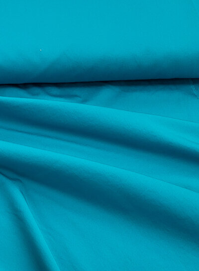A la Ville aqua blue - Italian stretch cotton 3% elastane