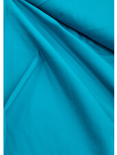 A la Ville aqua blauw - Italiaanse stretch katoen 3% elasthan