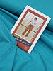 A la Ville aqua blue - Italian stretch cotton 3% elastane