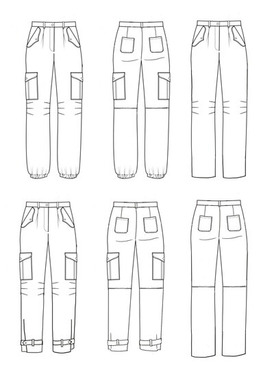 Maison Fauve Le pantalon TREMPLIN - sewing pattern - English and French instructions