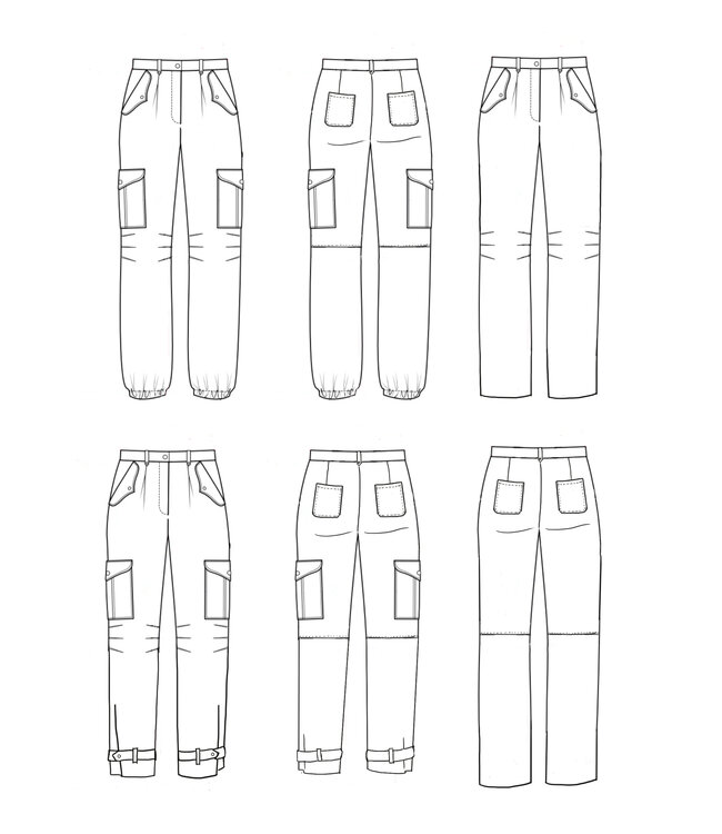Maison Fauve Le pantalon TREMPLIN - naaipatroon - Engels en Franse instructies