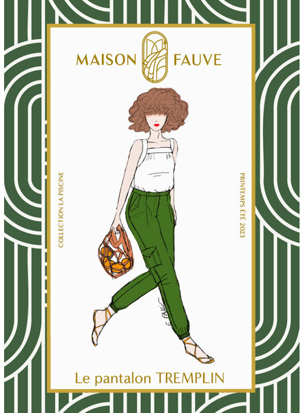 Maison Fauve Le pantalon TREMPLIN - sewing pattern - English and French instructions