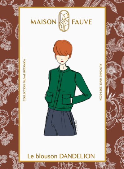 Maison Fauve Le blouson DANDELION - sewing pattern - English and French instructions