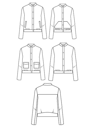 Maison Fauve Le blouson DANDELION - naaipatroon - Engels en Franse instructies