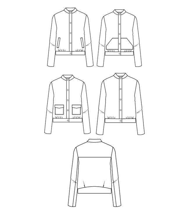 Maison Fauve Le blouson DANDELION - naaipatroon - Engels en Franse instructies