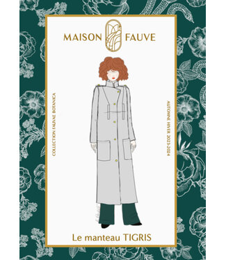 Maison Fauve Le manteau TIGRIS - sewing pattern - English and French instructions