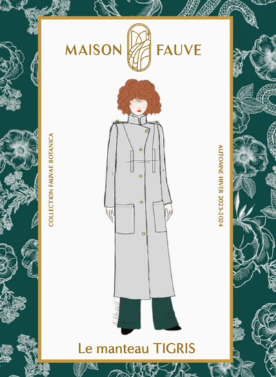 Maison Fauve Le manteau TIGRIS - naaipatroon - Engels en Franse instructies