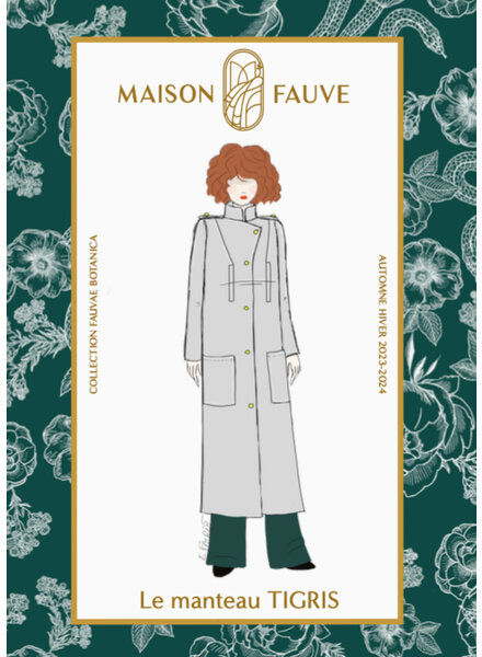 Maison Fauve Le manteau TIGRIS - sewing pattern - English and French instructions