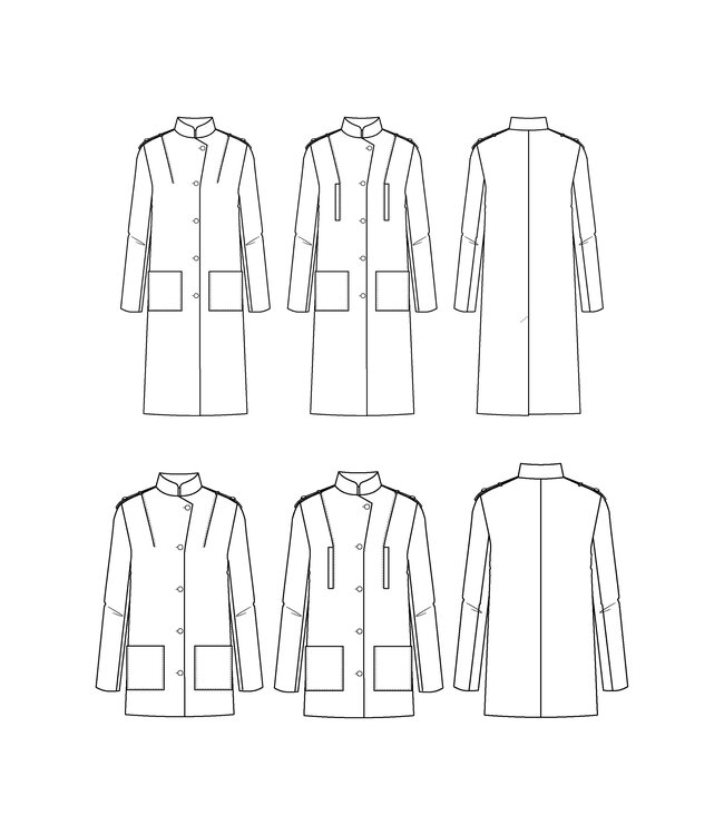 Maison Fauve Le manteau TIGRIS - naaipatroon - Engels en Franse instructies