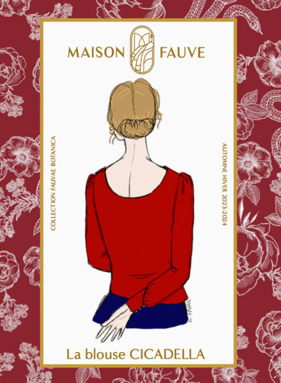 Maison Fauve La Blouse CICADELLA - sewing pattern - English and French instructions