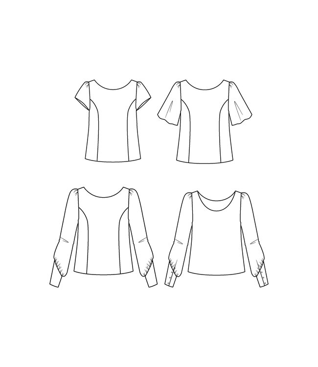 Maison Fauve La Blouse CICADELLA - naaipatroon - Engels en Franse instructies