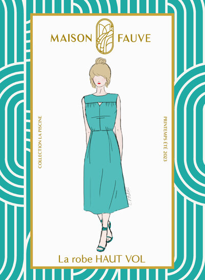 Maison Fauve La Robe HAUT VOL - sewing pattern - English and French instructions