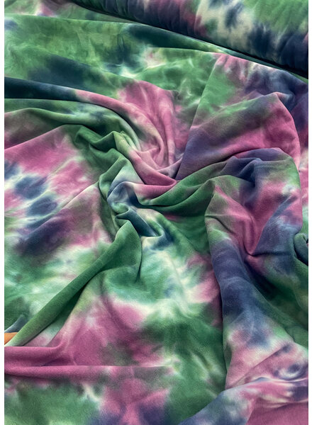 M. green and fuchsia tie dye - jersey