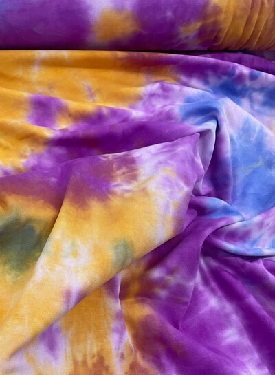 M. orange and lilac tie dye - jersey