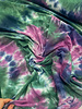 M. green and fuchsia - tie dye - french terry