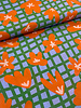 M. abstract flower orange - cotton