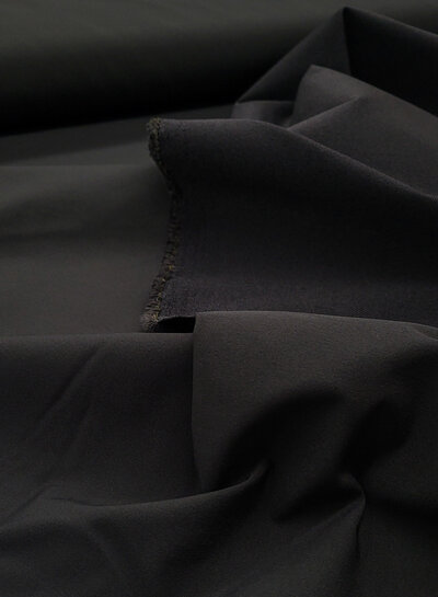 Madeline zwart -  softshell zonder fleece - waterproof bengaline - ideaal voor regenpakken en jassen