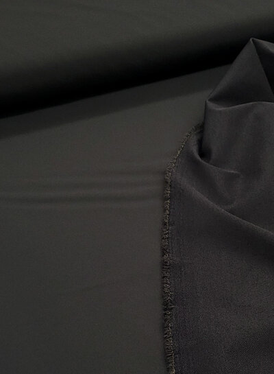 Madeline black - waterproof bengaline - ideal for rain suits and jackets