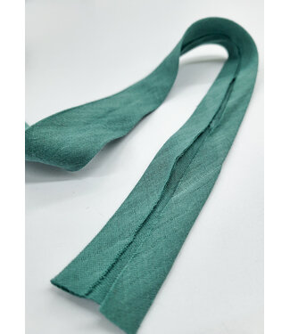 bias double gauze - GOTS - 27mm - jade green color 63 - PRICE PER METER