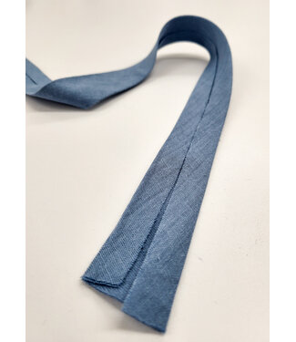 bias double gauze - GOTS - 27mm - denim blue color 21 - PRICE PER METER