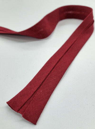 bias double gauze - GOTS - 27mm - light marsala color 77 - PRICE PER METER