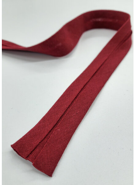 biais double gauze - GOTS - 27mm - licht marsala kleur 77 - PRIJS PER METER