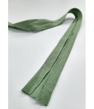 bias double gauze - GOTS - 27mm - light khaki color 53 - PER METER