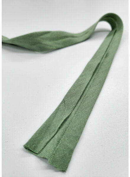 bias double gauze - GOTS - 27mm - light khaki color 53 - PER METER