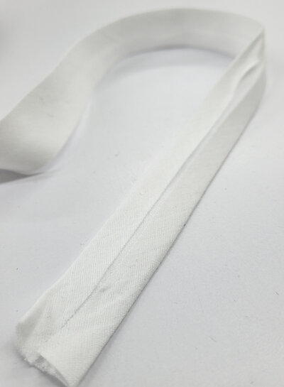 biais double gauze - GOTS - 27mm - ecru kleur 51 - PER METER