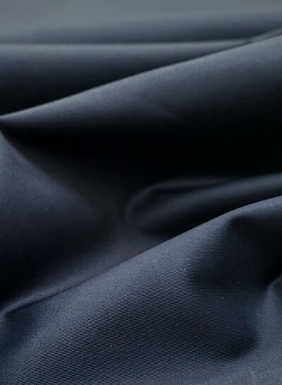 M. marineblauw cotton twill gabardine