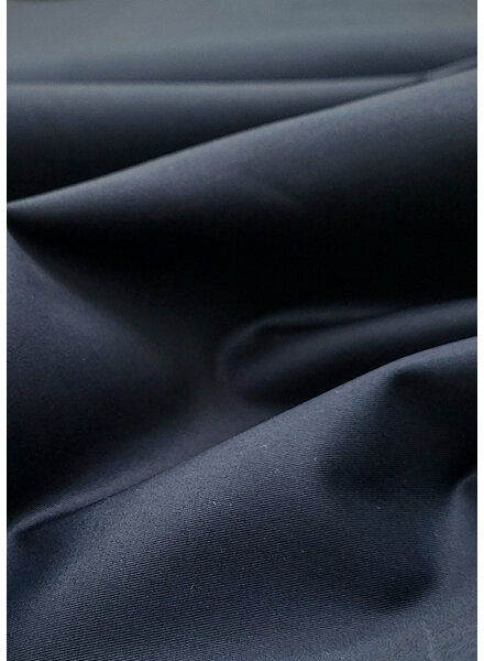 M. marineblauw cotton twill gabardine