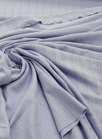Madeline lavendel - ajour pointelle tricot