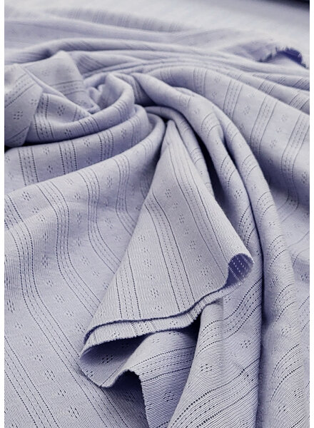 Madeline lavendel - ajour pointelle tricot