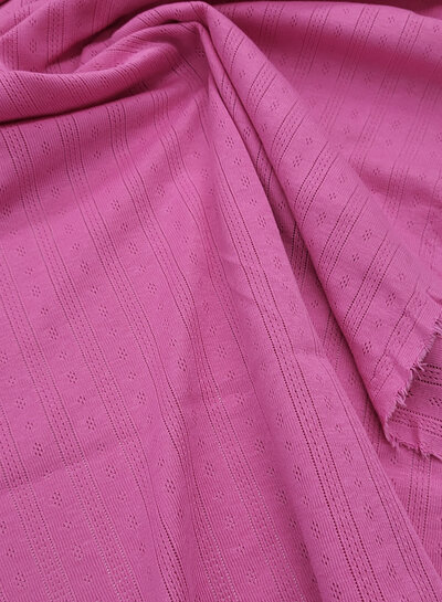 M. pink - ajour pointelle jersey