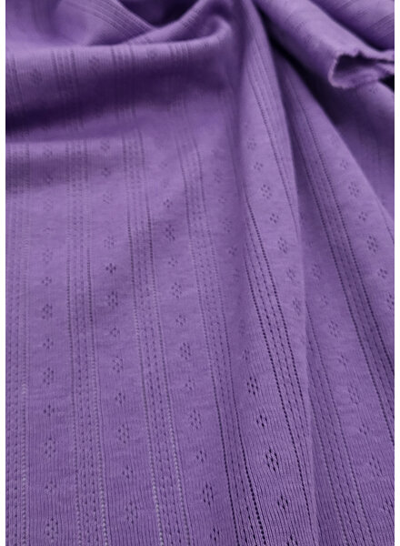 M. purple - ajour pointelle jersey