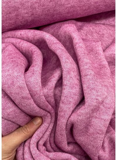 Swafing dark pink melee - knitted viscose