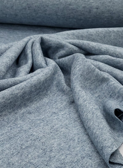 Swafing gray blue melee - knitted viscose