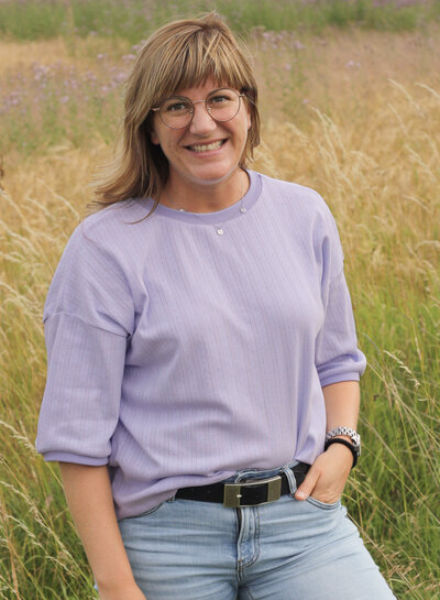 Madeline lavender - ajour pointelle jersey