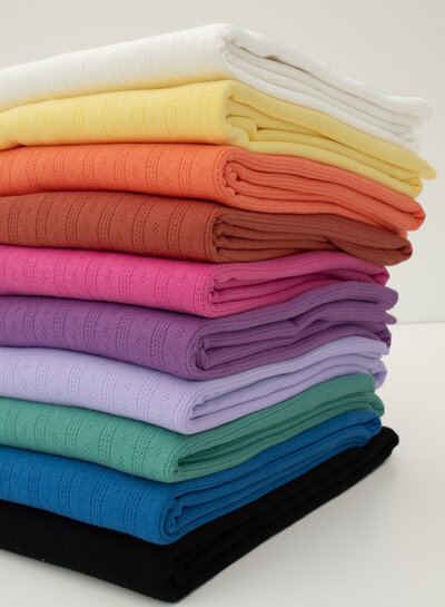 Madeline lavender - ajour pointelle jersey