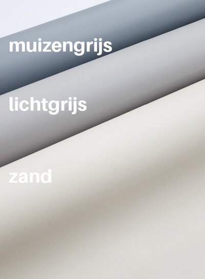 Madeline muizengrijs - kunstleer - prachtige kwaliteit