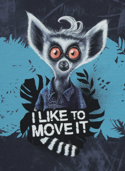 THORSTEN BERGER I like to move it! - tricot paneel 85 cm hoogte