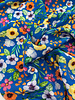 Swafing Nizza kobalt bloemen  - viscose voile