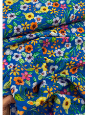 Swafing Nizza cobalt flowers - viscose voile