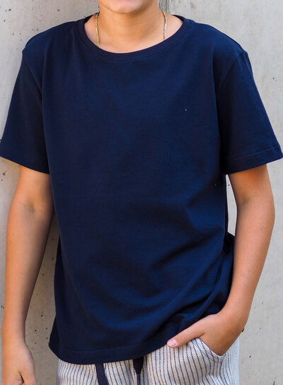 M. navy blue - polo cotton jersey