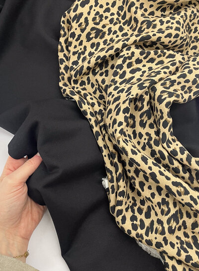 Swafing leopard print viscose